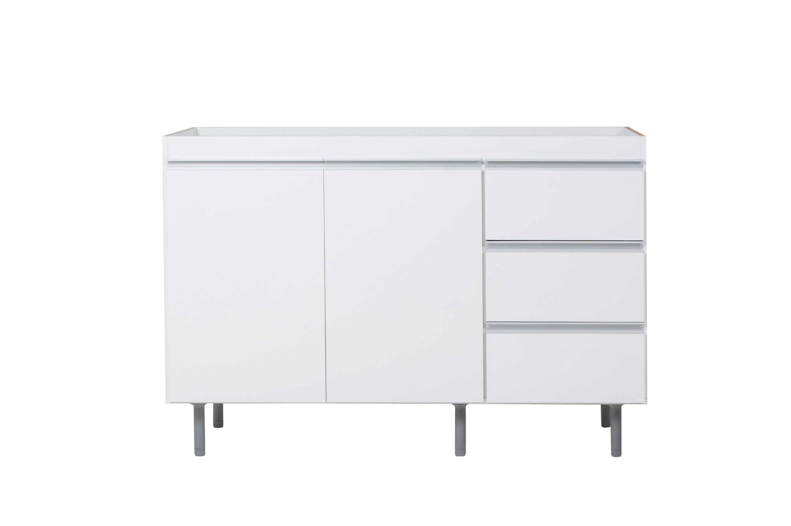 Bajo Mesada Arco 120x083 Blanco Aluminio